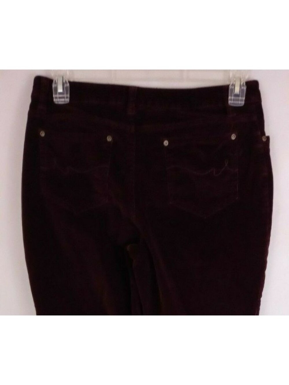 St John's Bay Corduroy Burgandy Bootcut Pants Size 10